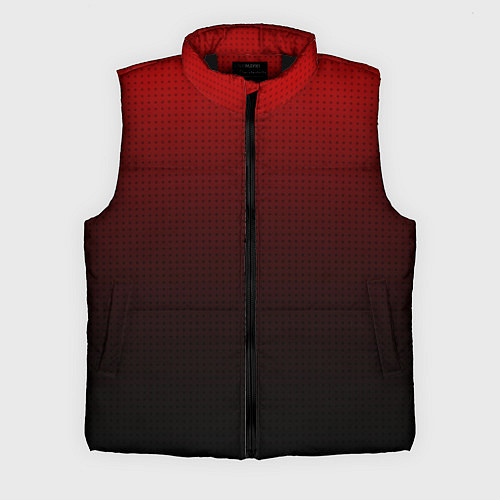 Мужской жилет Из красного в чёрный градиент с точками / 3D-Черный – фото 1