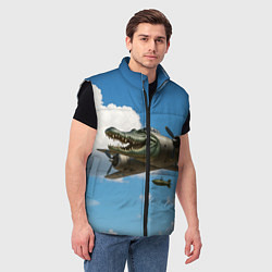 Мужской жилет Бомбардиро крокодило, цвет: 3D-черный — фото 2