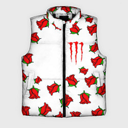 Мужской жилет Monster energy steel rose, цвет: 3D-черный