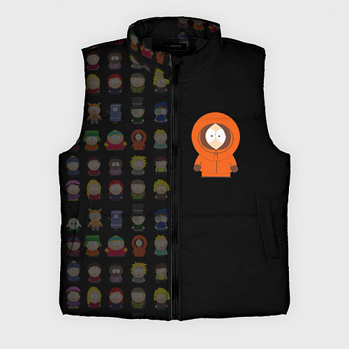 Мужской жилет Южного парка Кенни / 3D-Черный – фото 1