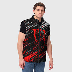 Мужской жилет Monster energy полосы красок, цвет: 3D-черный — фото 2