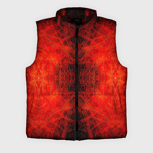 Мужской жилет Красно-черная кожа дракона / 3D-Черный – фото 1
