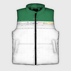 Мужской жилет Таблица Excel текстура