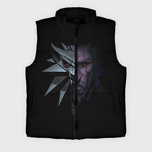 Мужской жилет Рожденный в Битве - Ведьмак 3 / 3D-Черный – фото 1