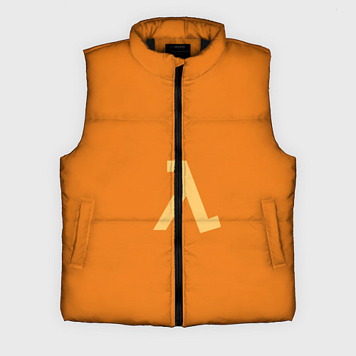 Мужской жилет Half-Life orange / 3D-Черный – фото 1