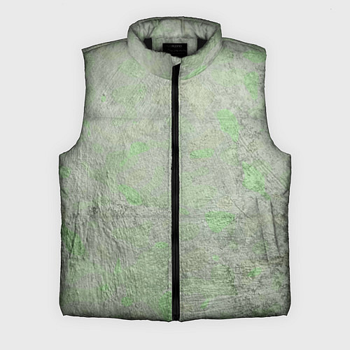Мужской жилет Абстракция - green wall covered with moss / 3D-Черный – фото 1