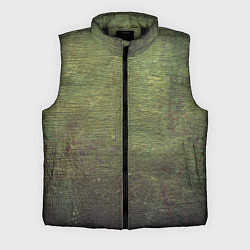 Мужской жилет Абстракция - old board painted with green paint, цвет: 3D-черный
