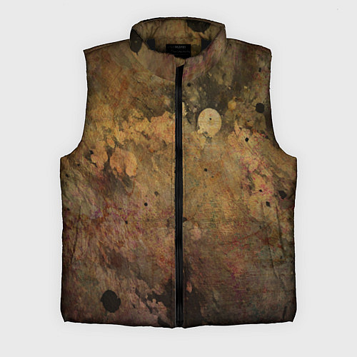 Мужской жилет Абстракция - dark pink paint spill / 3D-Черный – фото 1