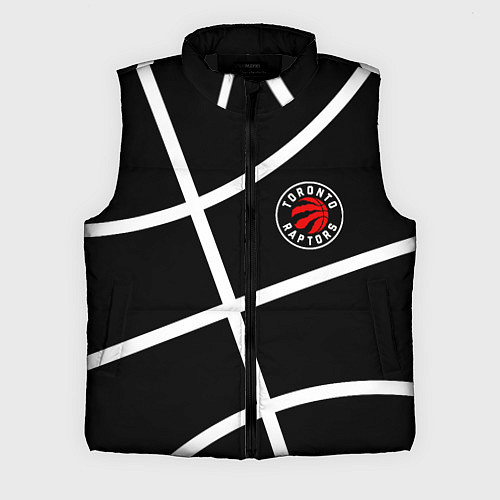 Мужской жилет Торонто Рэпторс - текстура мяча / 3D-Черный – фото 1