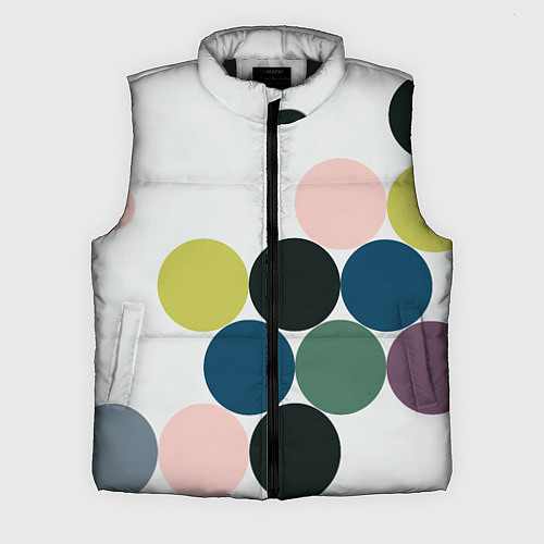Мужской жилет Кластер чил - абстракция / 3D-Черный – фото 1