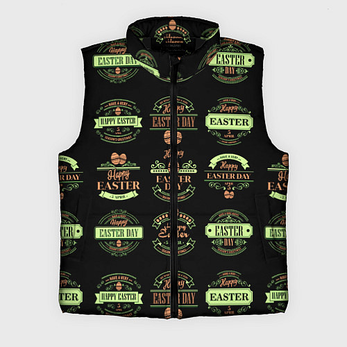 Мужской жилет Easter holidays / 3D-Черный – фото 1