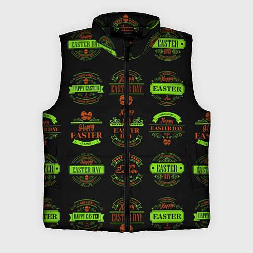 Мужской жилет Easter holidays / 3D-Черный – фото 1