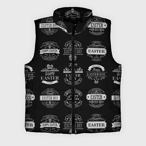 Мужской жилет Easter holidays / 3D-Черный – фото 1