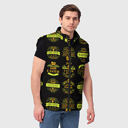 Мужской жилет Easter holidays, цвет: 3D-черный — фото 2