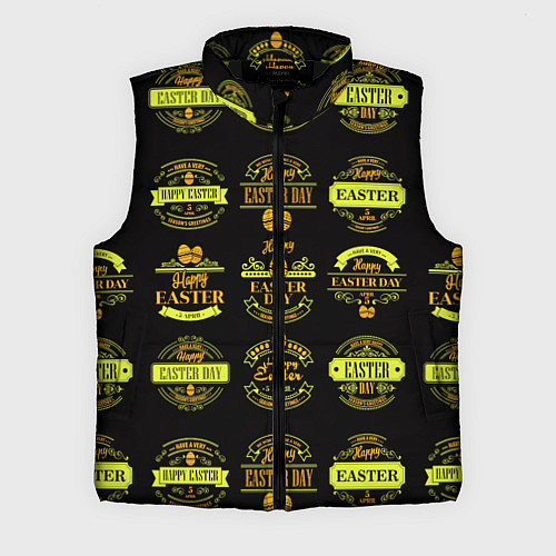 Мужской жилет Easter holidays / 3D-Черный – фото 1