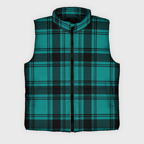 Мужской жилет Checkered dark blue / 3D-Черный – фото 1