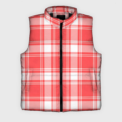 Мужской жилет Checked red white / 3D-Черный – фото 1
