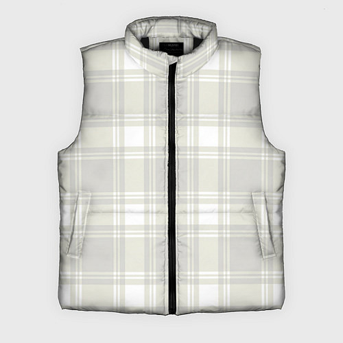 Мужской жилет Checked white completely / 3D-Черный – фото 1
