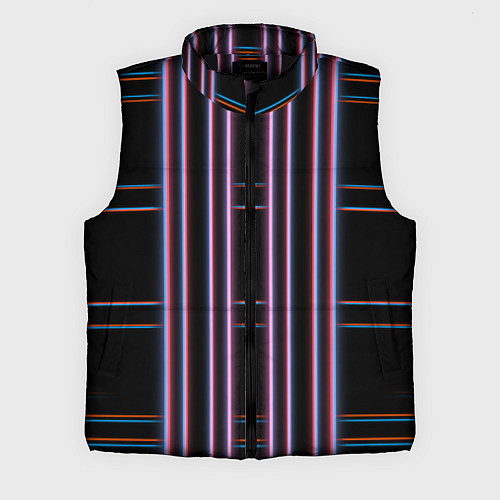 Мужской жилет Neon red blue black / 3D-Черный – фото 1