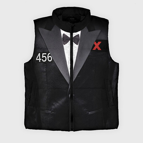 Мужской жилет Костюм финалиста 456 из игры в кальмара / 3D-Черный – фото 1