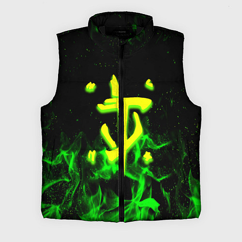 Мужской жилет Doom кислотное лого огненный / 3D-Черный – фото 1