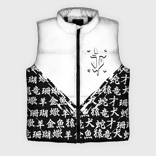 Мужской жилет Doom японские символы / 3D-Черный – фото 1