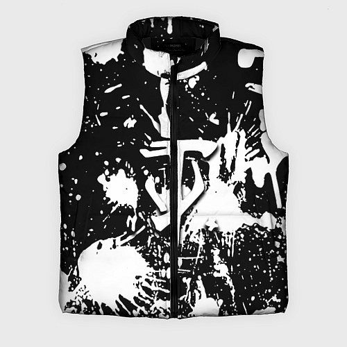 Мужской жилет Doom белые краски / 3D-Черный – фото 1