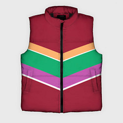 Мужской жилет Тёмный красный с полосами