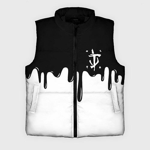 Мужской жилет Doom logo жидкие краски / 3D-Черный – фото 1