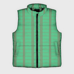 Мужской жилет Color green cage brown stripes