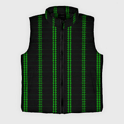 Мужской жилет Color black cage green stripes