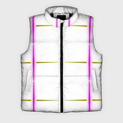 Мужской жилет Color white pink yellow stripes