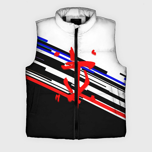 Мужской жилет Doom line color / 3D-Черный – фото 1