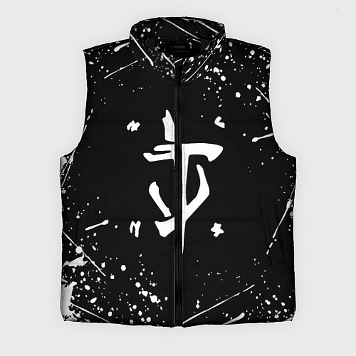 Мужской жилет Doom краски белые / 3D-Черный – фото 1