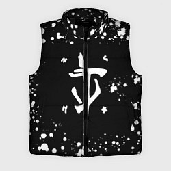 Мужской жилет Doom брызги белых красок, цвет: 3D-черный