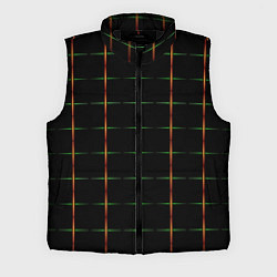 Мужской жилет Color black orange green crosses, цвет: 3D-черный