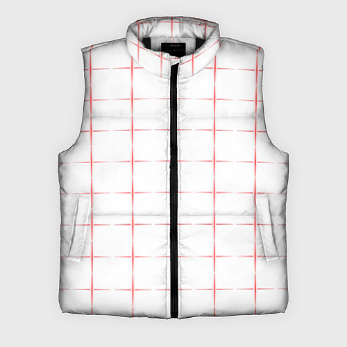 Мужской жилет Color white red crosses / 3D-Черный – фото 1