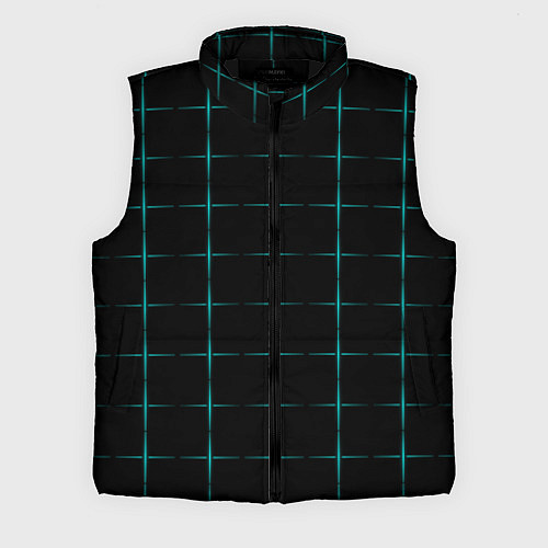 Мужской жилет Color black blue crosses / 3D-Черный – фото 1