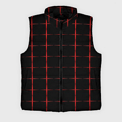 Мужской жилет Color black red crosses