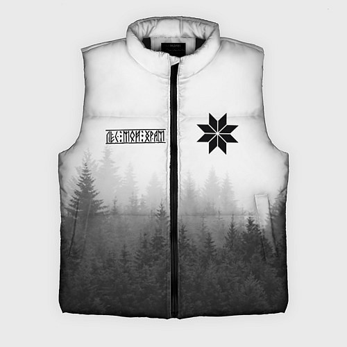 Мужской жилет Лес - это мой храм / 3D-Черный – фото 1