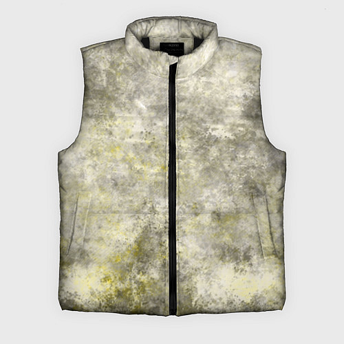 Мужской жилет Абстракция - yellow acidic liquid / 3D-Черный – фото 1