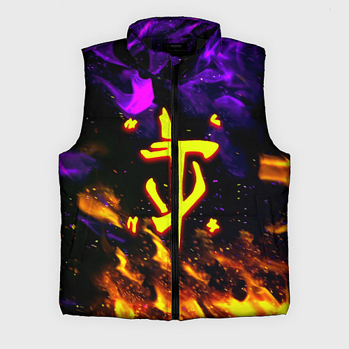 Мужской жилет Doom огненный стиль / 3D-Черный – фото 1