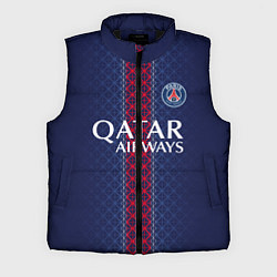 Мужской жилет Хвича Кварацхелия домашняя форма ПСЖ 2025 2026, цвет: 3D-черный