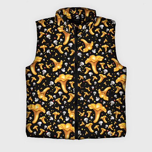 Мужской жилет Грибной дождик / 3D-Черный – фото 1