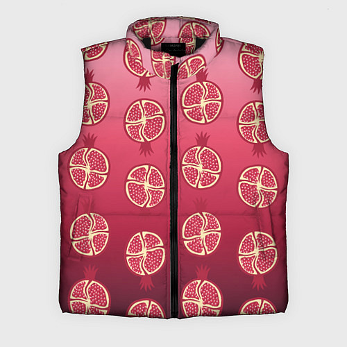 Мужской жилет Сочные гранаты / 3D-Черный – фото 1