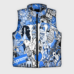 Мужской жилет Monster energy sticker blue