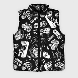 Мужской жилет Retro gamer pattern, цвет: 3D-черный