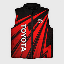 Мужской жилет Тойота - красные полосы, цвет: 3D-черный