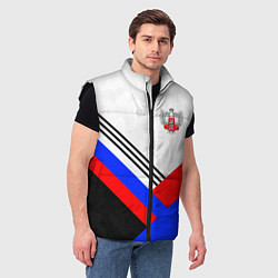 Мужской жилет Федерация бокса - Россия, цвет: 3D-черный — фото 2
