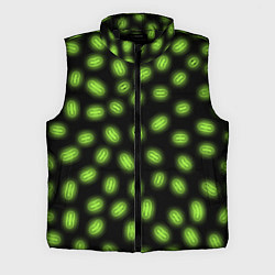 Мужской жилет Неоновые бактерии, цвет: 3D-черный